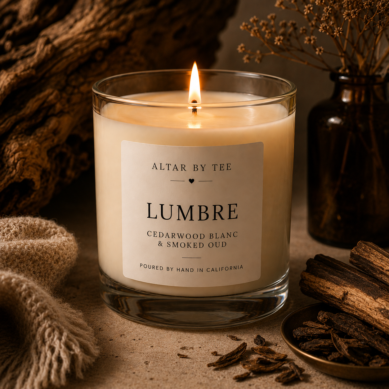 Lumbre | Cedarwood Blanc & Smoked Oud Candle